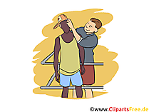 Merchandiser Clipart, Bild, Grafik zum Thema Ausbildungsberufe