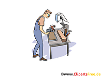 Produktionsmechaniker Clipart, Bild, Grafik zum Thema Ausbildungsberufe