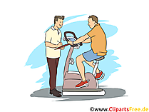 Sportfachmann Clipart, Bild, Grafik zum Thema Ausbildungsberufe