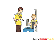 Sportlehrer Clipart, Bild, Grafik zum Thema Ausbildungsberufe