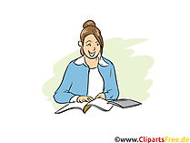 Steuerfachangestellter Clipart, Bild, Grafik zum Thema Ausbildungsberufe