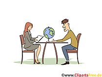 Touristikassistentin Clipart, Bild, Grafik zum Thema Ausbildungsberufe