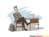 Versicherungskaufmann und Finanzen Clipart, Bild, Grafik zum Thema Ausbildungsberufe