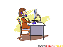 Verwaltungsfachangestellte Clipart, Bild, Grafik zum Thema Ausbildungsberufe