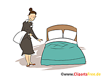 Zimmermädchen Clipart, Bild, Grafik zum Thema Ausbildungsberufe