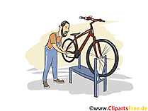 Zweiradmechaniker Clipart, Bild, Grafik zum Thema Ausbildungsberufe