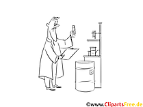 Clipart schwarzweiß Baustoffprüfer