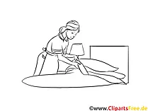 Hotelfachfrau, Zimmermädchen Clipart-Bilder für Präsentationen