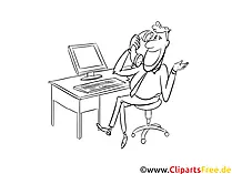 Kaufmann für Versicherungen und Finanzen Clipart schwarz weiß