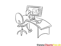 Mediengestalter Clipart schwarz weiß