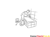 Sanitär- Heizungs und Klimatechniker Clipart-Bilder für Präsentationen