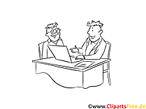 Schwarzweiß Clipart Fachberater