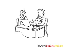 Schwarzweiß Clipart Fachberater