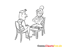 Sozialversicherungsfachangestellter Clipart schwarz weiß zum Thema Ausbildungsberufe