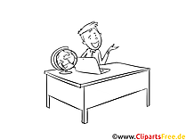 Tourismuskaufmann Clipart schwarz weiß