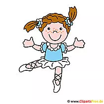 Ballerina Bild, Cartoon, Clipart free