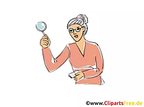 Bibliothekar Clipart und Illustration