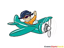 Bilder von Berufen - Pilot Clipart-Bild