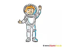 Bilder zu Berufen - Austronaut Clipart