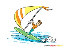 Clipart Windsurfing, Urlaub, Freizeit