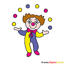 Clown Clipart-Bild - Berufe Bilder