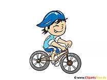 Comic Figuren Bilder zu Berufen - Radfahrer Bild