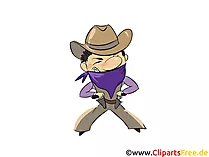 Cowboy Clipart, Bild, Illustration