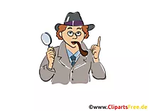 Detektiv Comic-Zeichnung