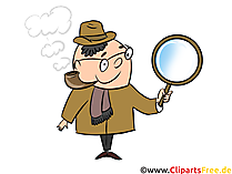 Detektive Illustrationen und Clip Art