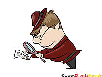 Illustration Untersuchen, Detektiv, Polizei