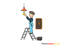 Elektriker Bild, Cartoon, Clipart, Grafik