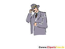Ermittler Clipart, Stock Illustration, Grafik, Bild