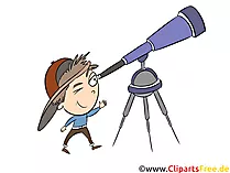 Fernrohr, Teleskop Clipart, Bild, Grafik