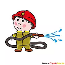 Feuerwehrmann Cartoon Bild kostenlos