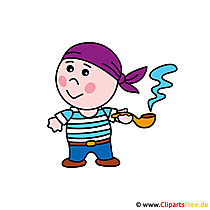 Free Clip Art Pirat - Fasching Bilder