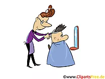 Friseursalon Bild, Clipart, Illustration