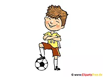 Fussballer Bild, Clipart, Cartoon, Image, Illustration
