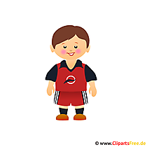 Clip art imagine jucător de fotbal