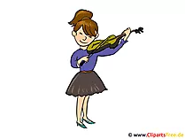 Geige spielen Clipart, Bild, Cartoon, Illustration kostenlos