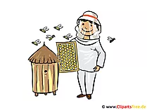 Imker Bild, Clipart, Illustration, Cartoon gratis