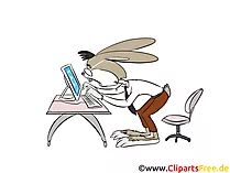 Internetsurfen Clipart, Bild, Illustration