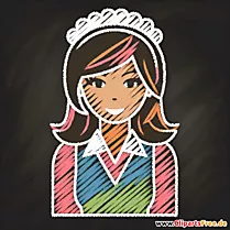 Kellnerin Clipart