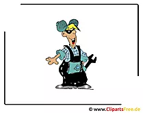 KFZ Meister Bild-Clipart Mechaniker - Berufe Bilder kostenlos