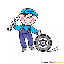 KFZ Meister Clipart-Bild kostenlos