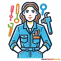Klempnerin Clipart Berufe