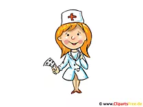 Krankenschwester Bild, Clipart, Cartoon, Illustration kostenlos