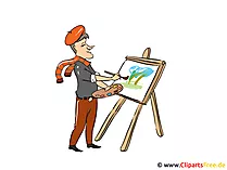 Künstler Bild, Clipart, Cartoon, Illustration kostenlos