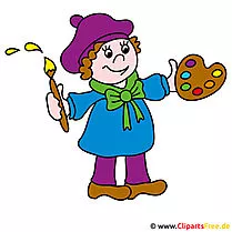 Künstler Bild-Clipart - Berufe Bilder