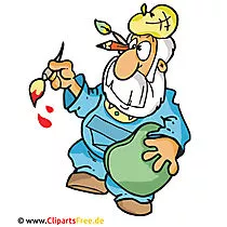Künstler Clipart, Bild, Cartoon, Grafik, Illustration