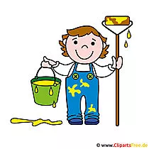 Maler Clip Art Bild - Berufe Bilder